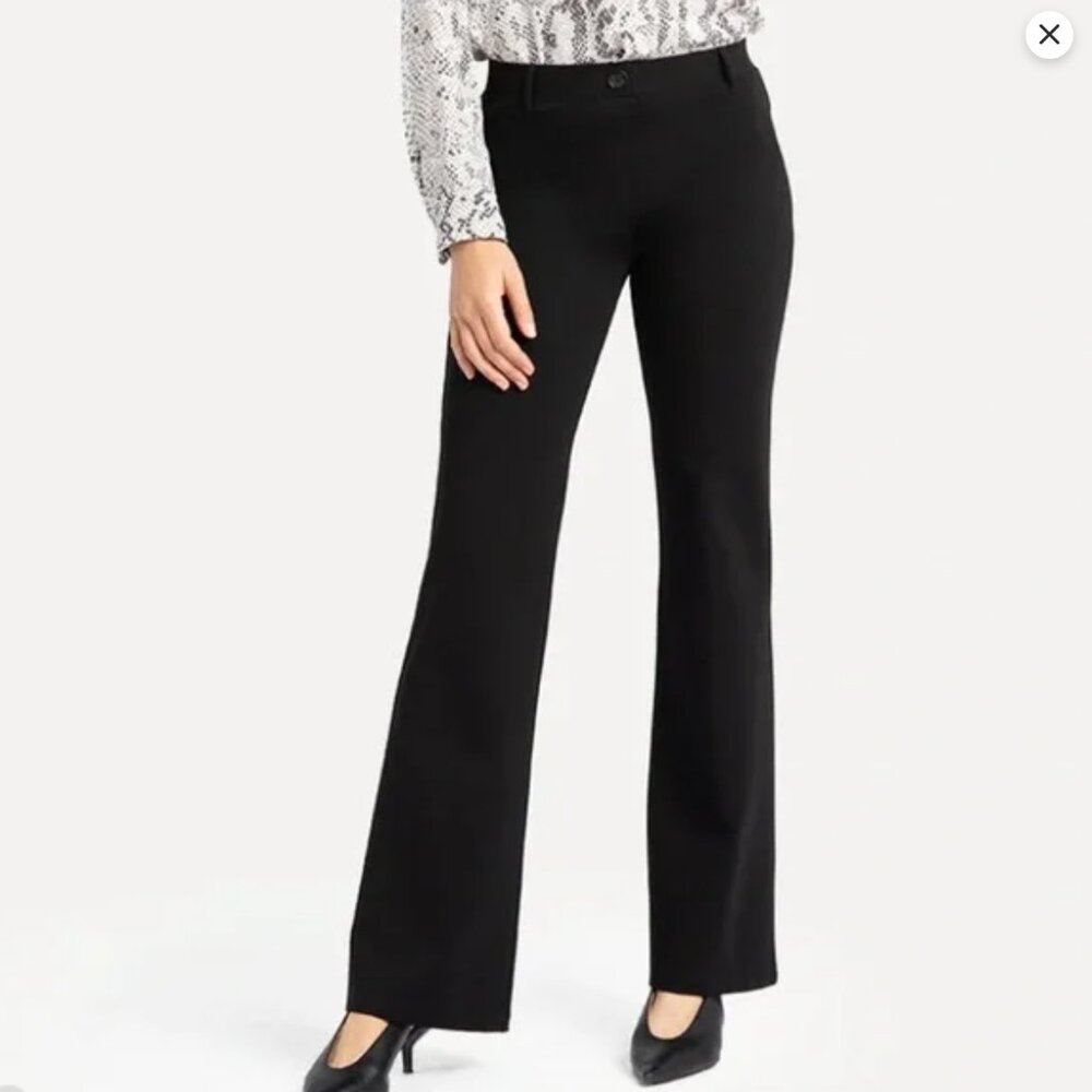 BetaBrand Boot-Cut Classic Dress Pant Yoga Pants Black